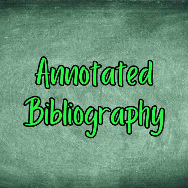 Annotated Bibliography